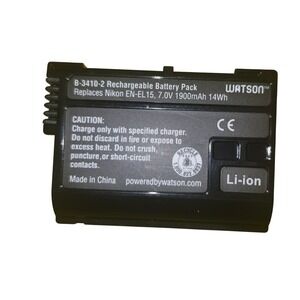 Watson B-3410-2 Rechargeable Battery Pack Replaces Nikon EN-EL15 7.0V 1900mAh